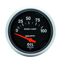 Autometer Sport-Comp 66.7mm 0-100 PSI Short Sweep Electronic Oil Pressure Gauge - 3522