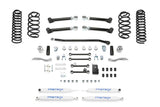 Fabtech 97-06 Jeep TJ 4WD 4in Trail II System w/Perf. Shocks - K4091