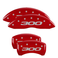 MGP 4 Caliper Covers Engraved Front & Rear MGP Red finish silver ch - 32009SMGPRD