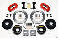 Wilwood Narrow Superlite 4R Rear P-Brk Kit 12.88in Red Small Ford 2.66in Offset - 140-9216-R