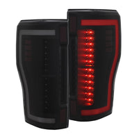 ANZO 2017+ Ford F-250 LED Taillights - Black/Smoke - 311288