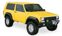 Bushwacker 84-01 Jeep Cherokee Cutout Style Flares 4pc Fits 2-Door Sport Utility Only - Black - 10912-07