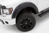 Lund 09-14 Ford F-150 (Excl Raptor) RX-Rivet Style Smooth Elite Series Fender Flares - Black (4 Pc.) - RX312S