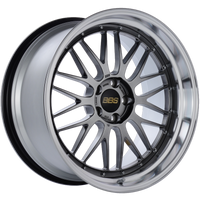 BBS LM 20x10.5 5x114.3 ET20 CB66 Diamond Black Center Diamond Cut Lip Wheel - LM239DBPK