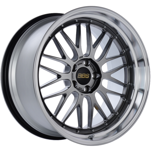 BBS LM 20x10.5 5x114.3 ET20 CB66 Diamond Black Center Diamond Cut Lip Wheel - LM239DBPK
