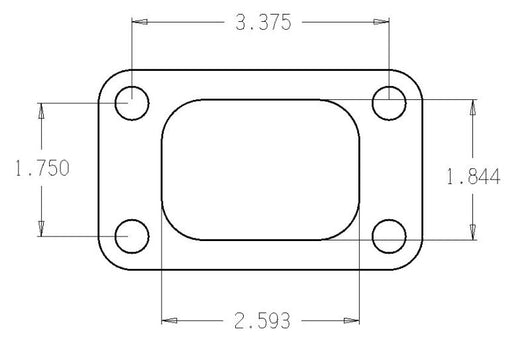 Cometic Turbo FLG T3/T4 Turbine Inlet Exhaust Gasket - C4514