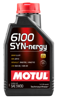 Motul 1L Technosynthese Engine Oil 6100 SYN-NERGY 5W30 - VW 502 00 505 00 - MB 229.5 12x1L - 107970