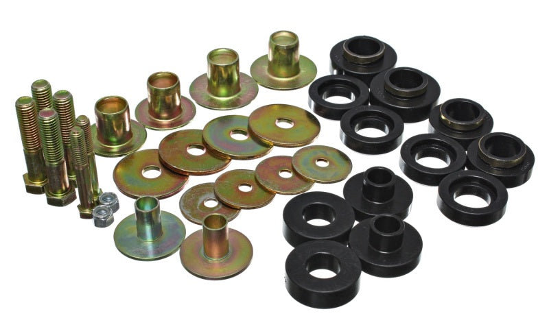 Energy Suspension Subframe Bushing Set - Black - 3.4157G