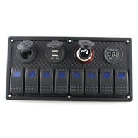 XTM Universal Rocker Switch Panel Kit 8 – 12 Piece – Blue LED