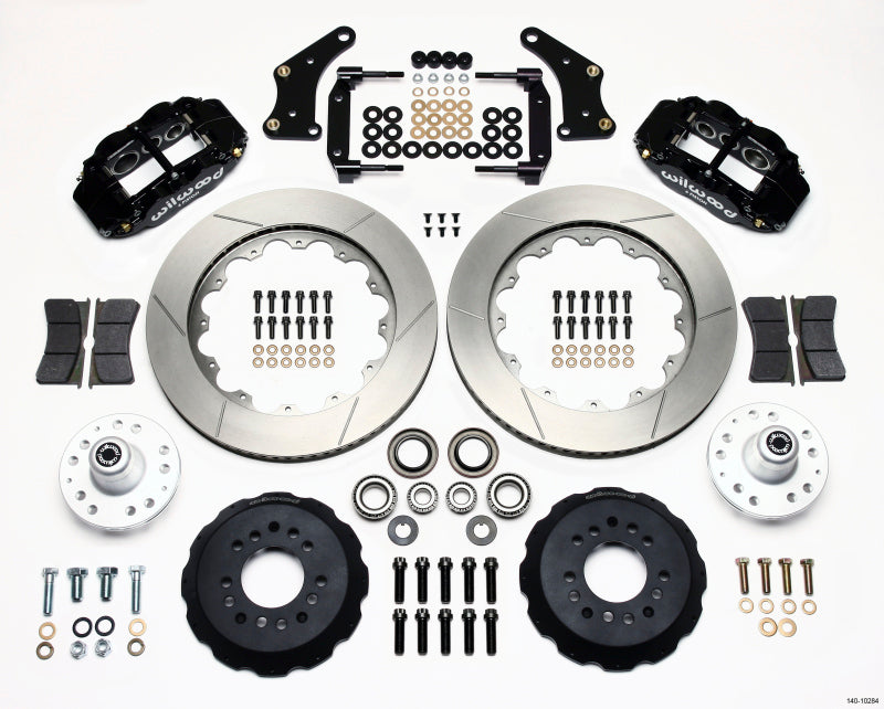 Wilwood Narrow Superlite 6R Front Hub Kit 14.00in Large GM 57-70 Drop Spindle - 140-10284