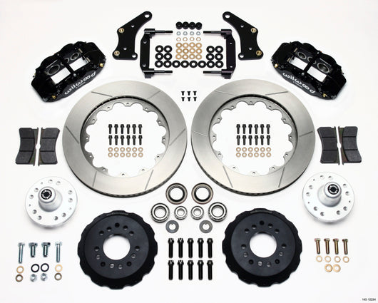 Wilwood Narrow Superlite 6R Front Hub Kit 14.00in Large GM 57-70 Drop Spindle - 140-10284