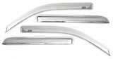 AVS 2019 Chevrolet Silverado / GMC Sierra Front & Rear Ventvisor Window Deflectors 4pc - Chrome - 684804