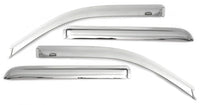 AVS 2019 Chevrolet Silverado / GMC Sierra Front & Rear Ventvisor Window Deflectors 4pc - Chrome - 684804