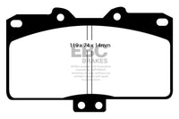 EBC 91-93 Dodge Stealth 3.0 4WD Yellowstuff Front Brake Pads - DP41097R