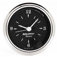 Autometer 52.4mm Clock Quartz Movement w/ Second Hand Gauge - 1785