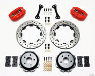 Wilwood Dynapro Rear Kit 12.19in Drilled Red Subaru Impreza WRX - 140-7006-DR