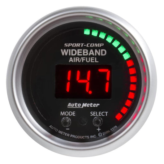 Autometer Sport-Comp 52mm Wideband Air/Fuel Gauge - 3378