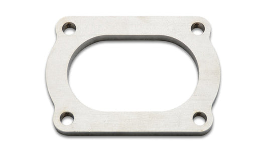 Vibrant T304 SS 4 Bolt Flange for 3in O.D. Oval tubing - 13175S