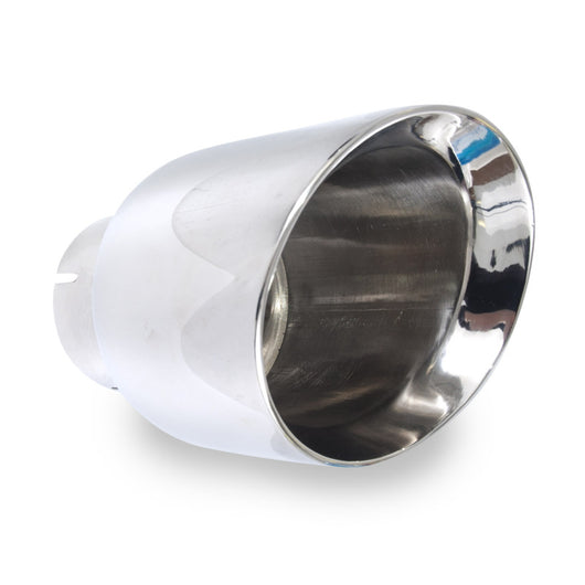 Stainless Works Conical Double Wall Slash Cut Exhaust Tip - 5in Body 3in Inlet - 789300