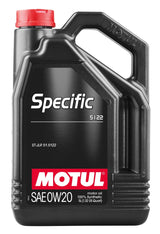 Motul 5L OEM Synthetic Engine Oil ACEA A1/B1 Specific 5122 0W20 4x5L - 107339