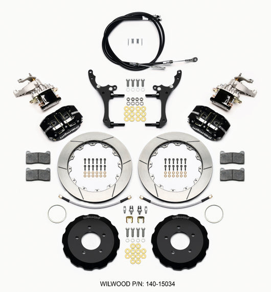 Wilwood Dynapro Radial4 / MC4 Rear Kit 12.88 2006-15 Miata w/Lines & Cables - 140-15034