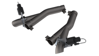 QTP 11-18 Dodge Durango 5.7L 2.5in 304SS Aggressor Cutout Dual Mid Pipes - 520511
