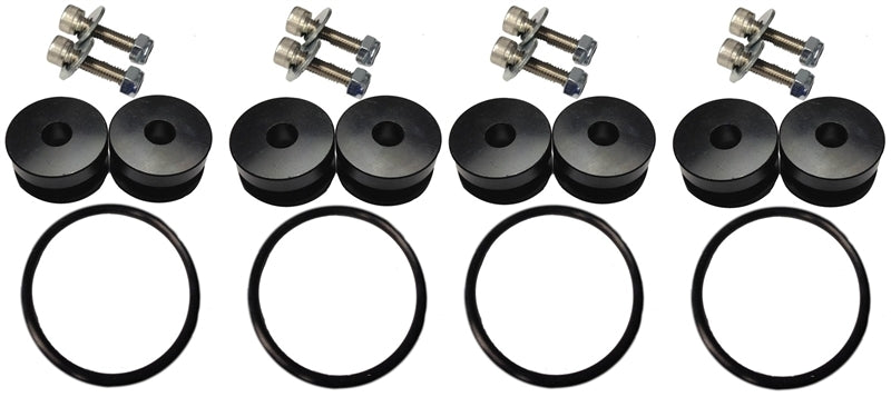 Torque Solution Billet Bumper Quick Release Kit Combo (Black): Universal - TS-UNI-026Bc