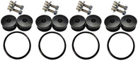 Torque Solution Billet Bumper Quick Release Kit Combo (Black): Universal - TS-UNI-026Bc