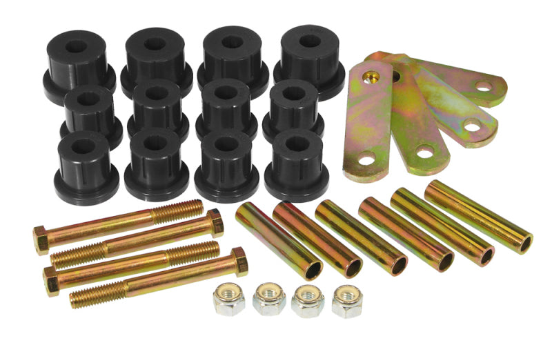 Prothane 62-67 Chevy Nova HD Spring & Shackles Bushings - Black - 7-1056-BL