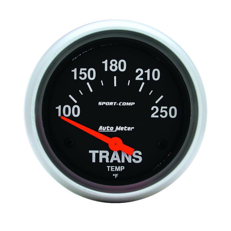 Autometer Sport-Comp 2-5/8in 100-250 Degrees (F) ElectricTransmission Temp Gauge - 3552