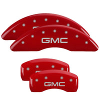 MGP 4 Caliper Covers Engraved Front & Rear MOPAR Red finish silver ch - 32015SMOPRD