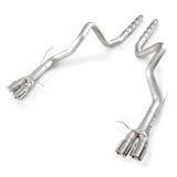 Stainless Works 2013-14 Ford Shelby GT500 3in Catback Retro Chambered Mufflers Resonator - M14GT