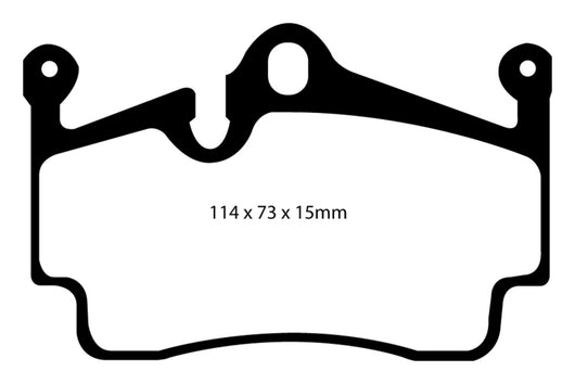 EBC 04-08 Porsche Boxster (Cast Iron Rotors only) 2.7 Redstuff Rear Brake Pads - DP31920C