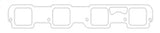 Cometic 05+ Dodge 6.1L Hemi .060in Fiber Intake Gasket - C5197