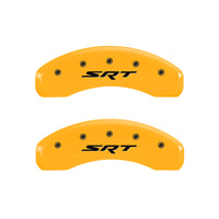 MGP 4 Caliper Covers Engraved Front & Rear JEEP Black finish silver ch - 42003SJEPBK