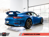 AWE Tuning Porsche 991 GT3 / RS Center Muffler Delete - Diamond Black Tips - 3010-33044