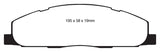EBC 09-11 Dodge Ram 2500 Pick-up 5.7 2WD/4WD Greenstuff Rear Brake Pads - DP61848