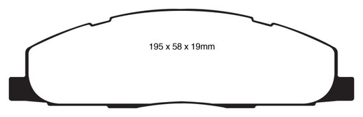 EBC 09-11 Dodge Ram 2500 Pick-up 5.7 2WD/4WD Greenstuff Rear Brake Pads - DP61848