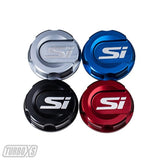 Turbo XS 2016+ Honda Civic Red Oil Cap - txs-HC-OC-RED-SI