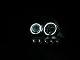 ANZO 1997-2003 Ford F-150 Projector Headlights w/ Halo Black (CCFL) - 111097