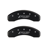 MGP 4 Caliper Covers Engraved Front & Rear Gen 5/RS Red finish silver ch - 14033SRS5RD
