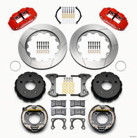 Wilwood Narrow Superlite 4R Rear P-Brk Kit 14.00in Red Big Ford 2.00in Off Bronco 5 x 5.50 - 140-13731-R