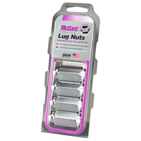 McGard Hex Lug Nut (Cone Seat) M14X1.5 / 22mm Hex / 1.945in. Length (4-Pack) - Chrome - 64014