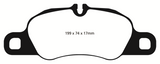 EBC 09-12 Porsche 911 (997) (Cast Iron Rotor only) 3.6 Carrera 2 Redstuff Front Brake Pads - DP32057C