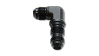 Vibrant -10AN Bulkhead Adapter 90 Degree Elbow Fitting - Anodized Black Only - 10612