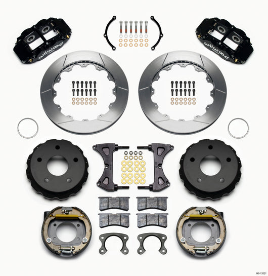 Wilwood Narrow Superlite 4R Rear P-Brk Kit 12.88in Small Ford 2.36in Off Bronco 5 x 5.50 - 140-13321