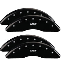 MGP 4 Caliper Covers Engraved Front & Rear MGP Black finish silver ch - 14173SMGPBK