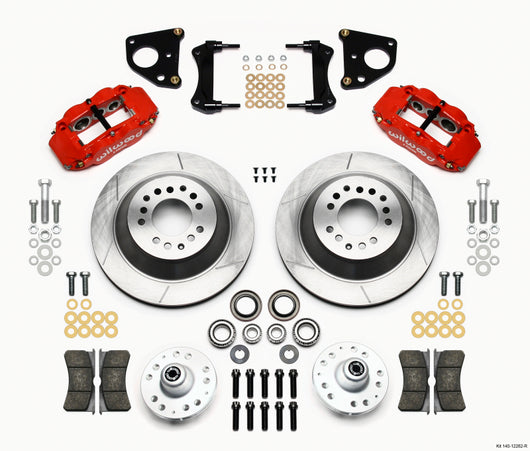 Wilwood Narrow Superlite 6R Front Hub & 1PC Rtr Kit 12.88in-Red 62-72 CDP B & E Body-Drum - 140-12282-R