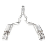 Stainless Works 2018+ Ford Mustang GT 3in Redline Series Catback X-Pipe w/Active Valves & Quad Tips - M18CBXFCV