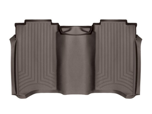 WeatherTech 2017+ Nissan Titan / Titan XD Rear FloorLiner - Cocoa (Crew Cab; Fits Both Vinyl/Carpet) - 479083